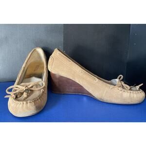 Michael Kors Women's Brown / Khaki / Beige Size 8 Kendrick Wedges